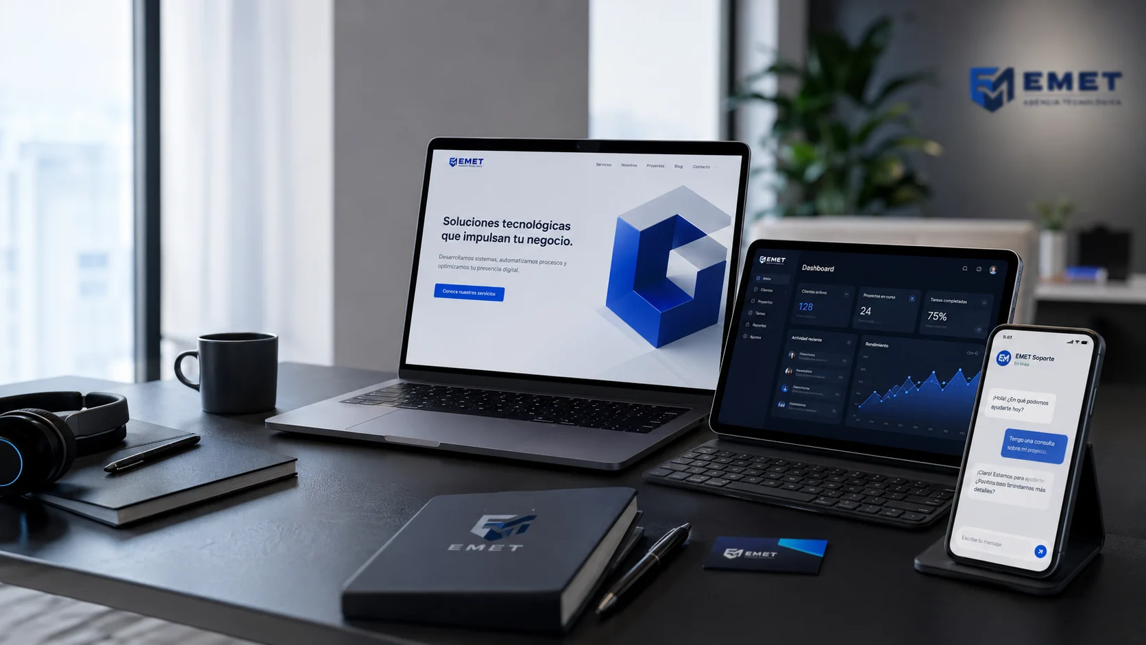 Servicios digitales de EMET para negocios